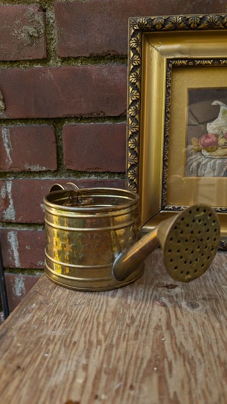 Brass watering can