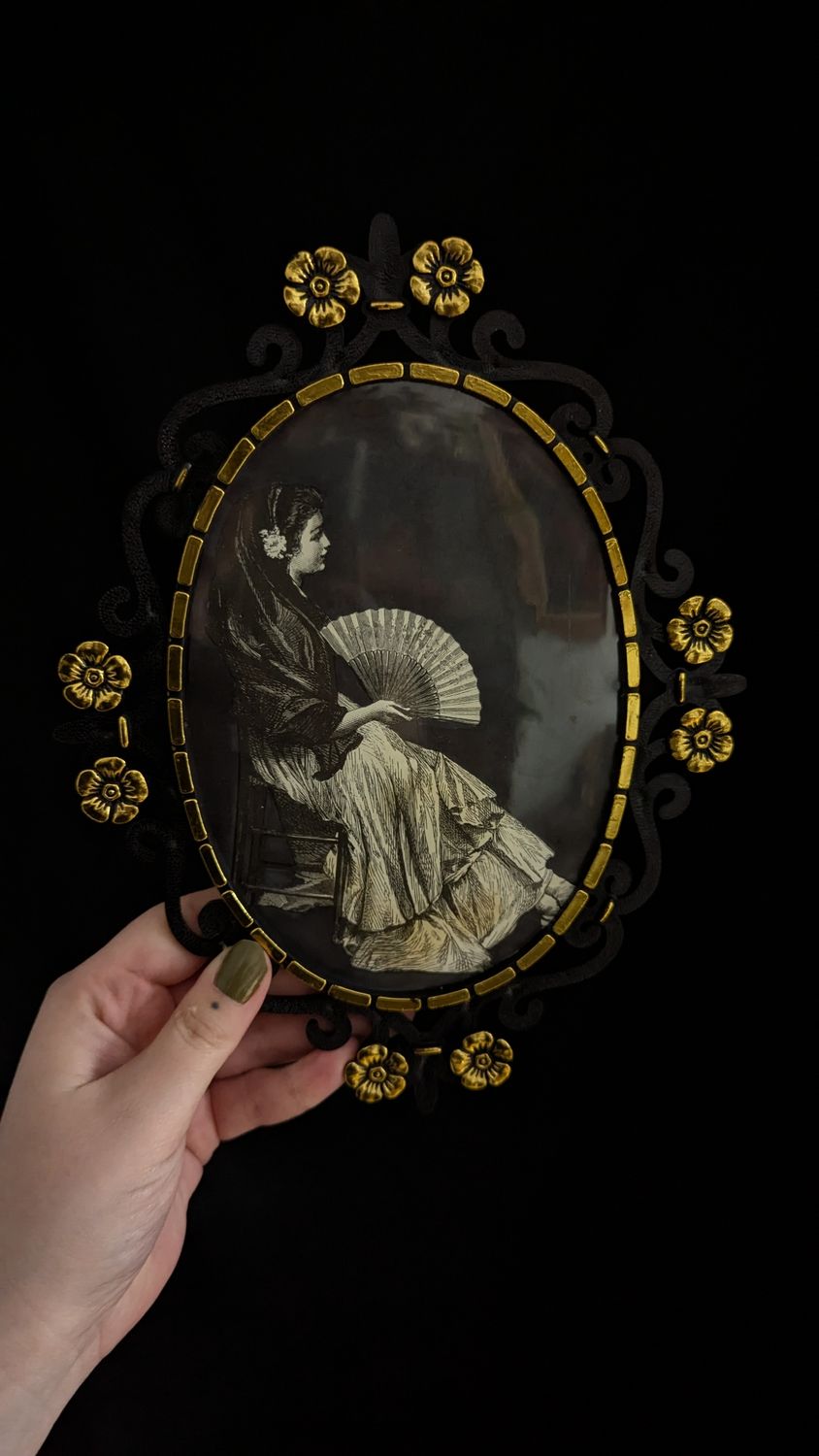 Woman with fan