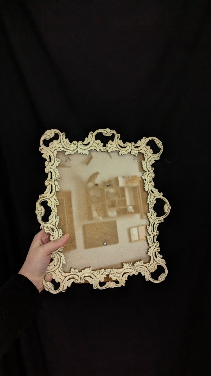 Metal frame with glass