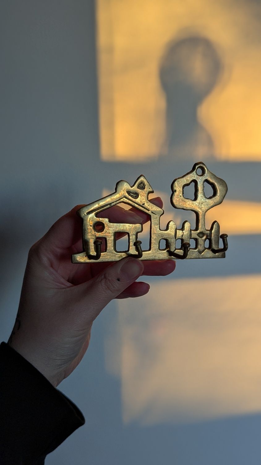 Brass house keys holder