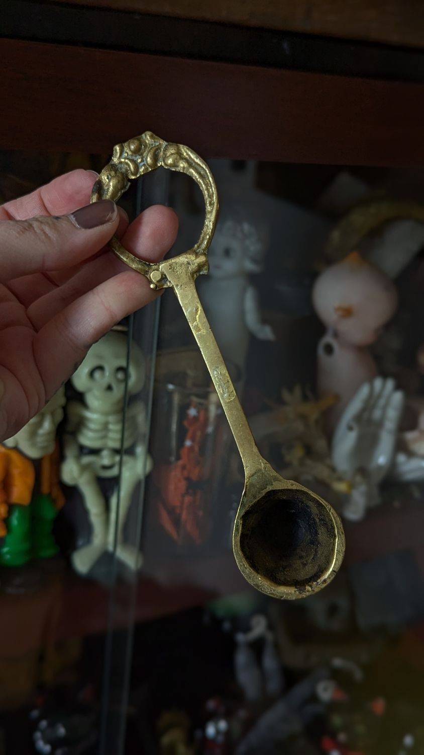 Brass candle snuffer