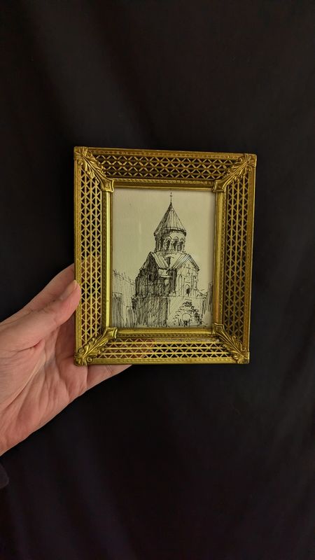 Monastère de Noravank - armenia drawing