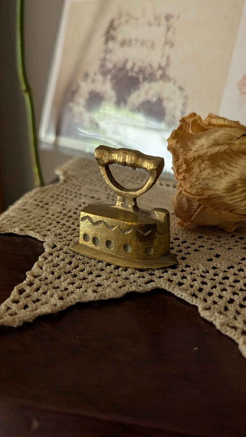 Brass clothing iron