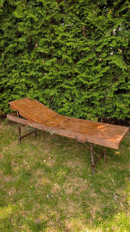 Antique cooling / embalming table from Montmagny