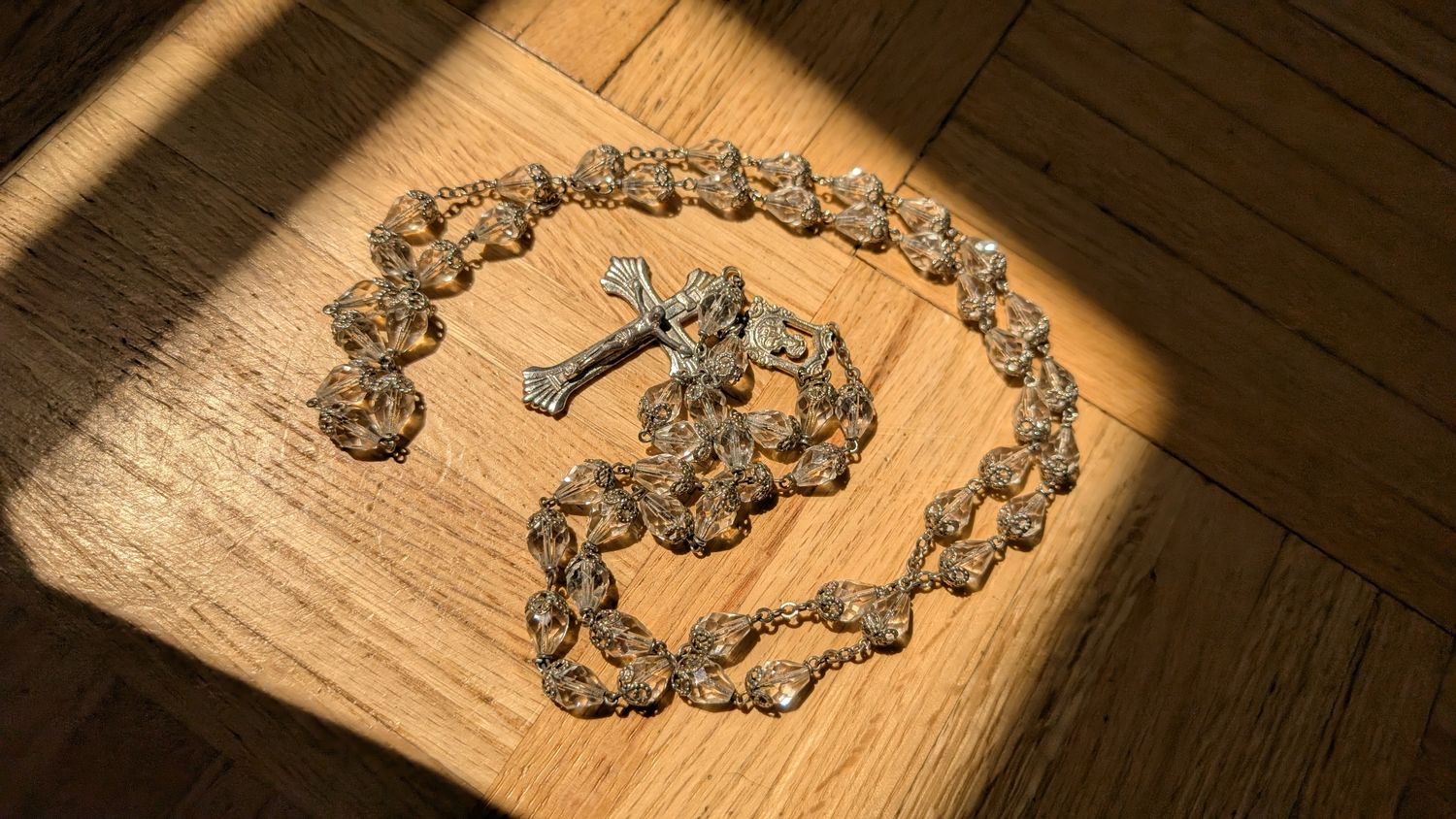 Glass beads rosary