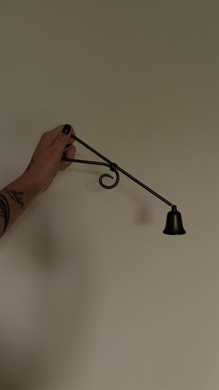 Charcoal candle snuffer