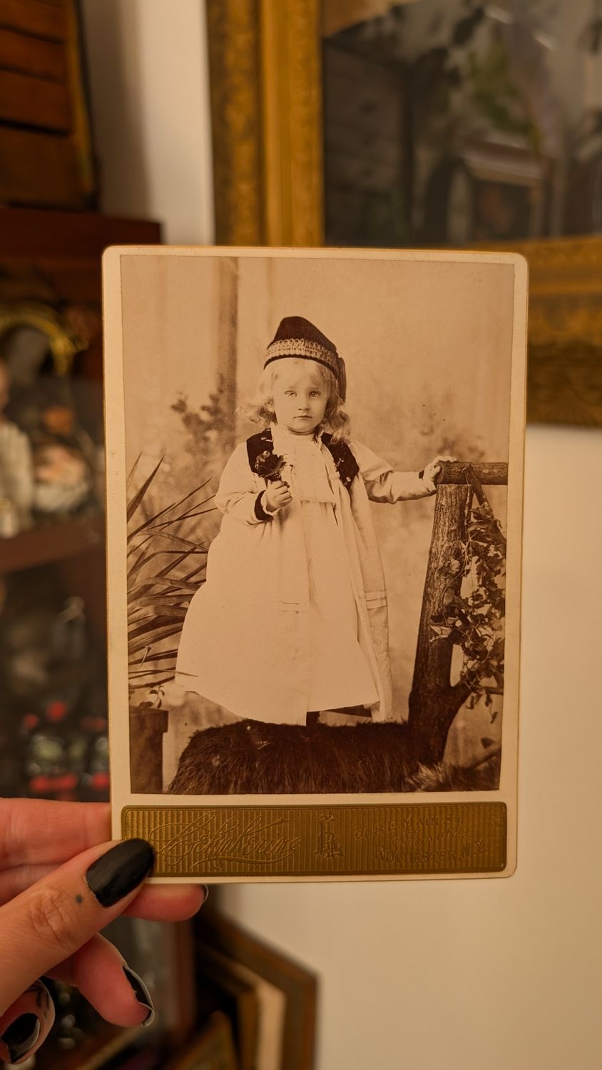 CDV kid in traditional apparel