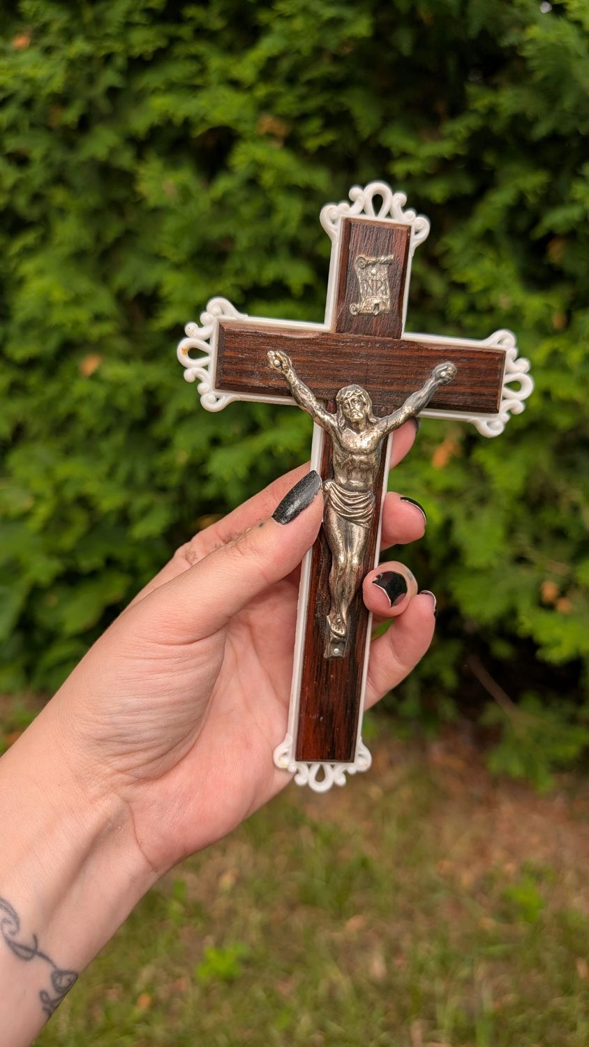 Plastic crucifix