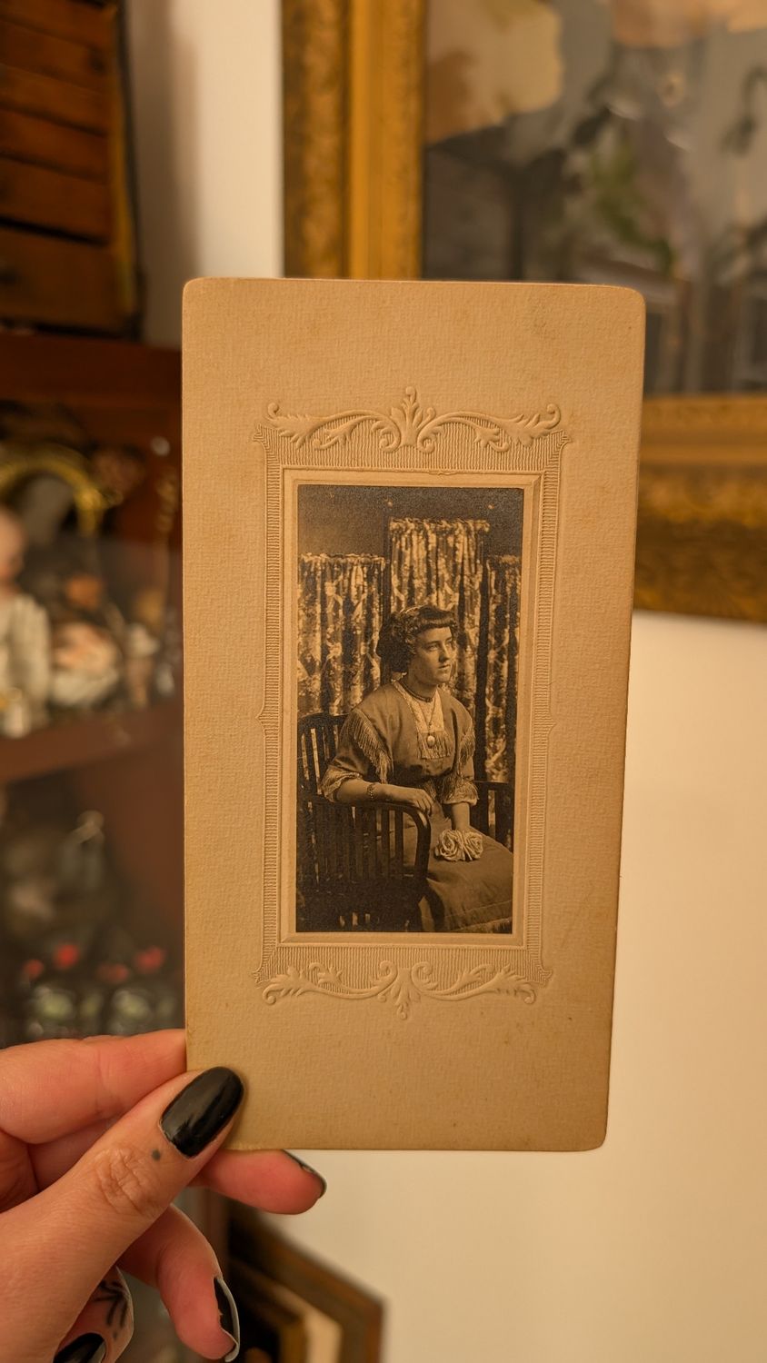 CDV sitting woman