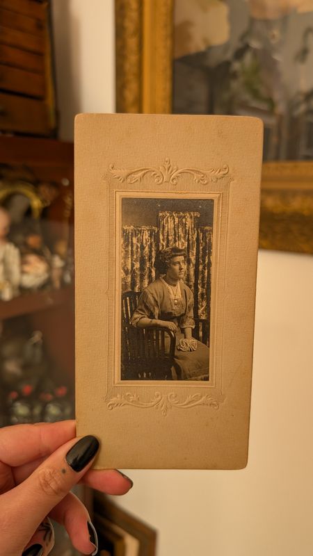 CDV sitting woman