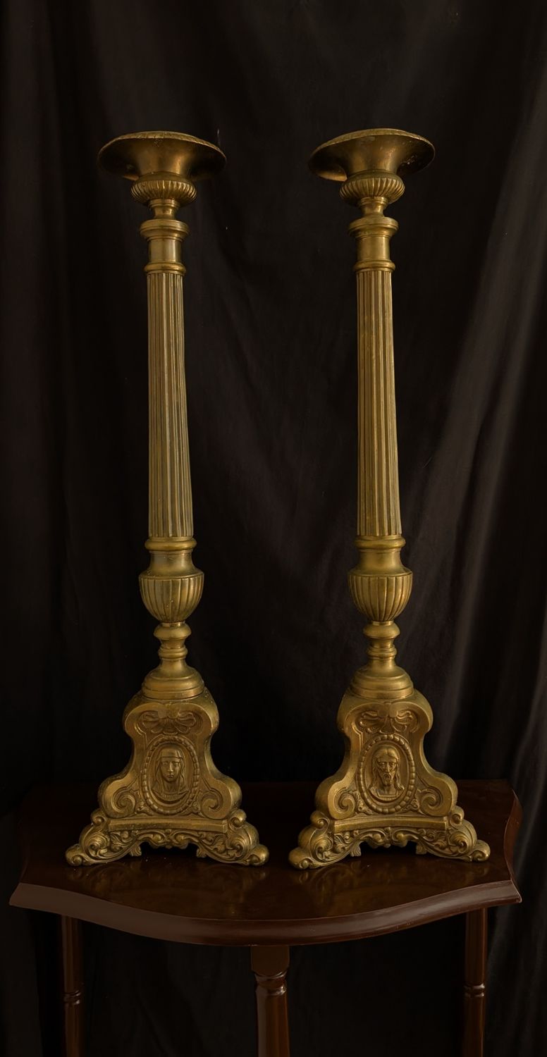 Catholic candle holder holy family