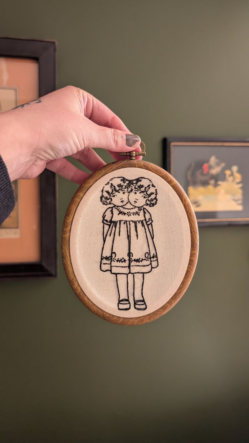 Two headed girl by lyn lee