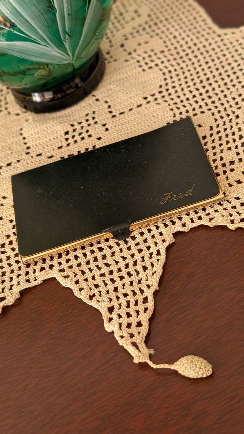 Metal card holder &quot;Fred&quot;