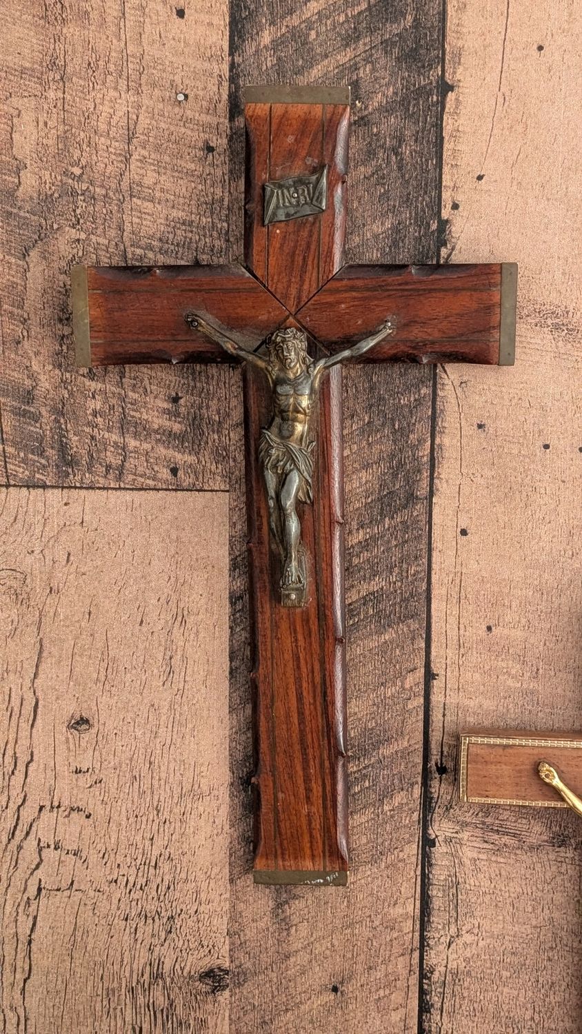 Large wood crucifix