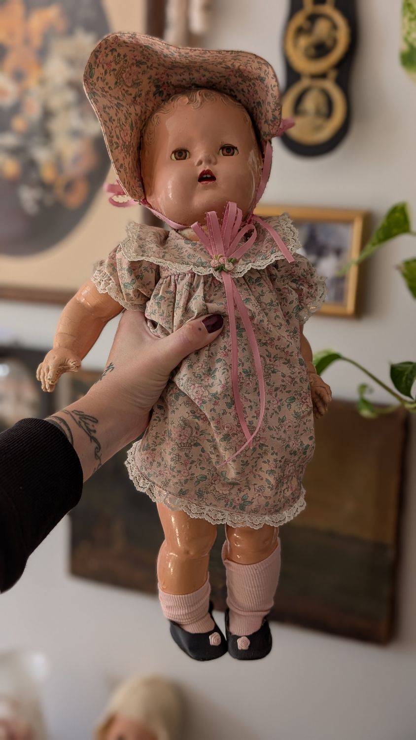 Antique composite doll