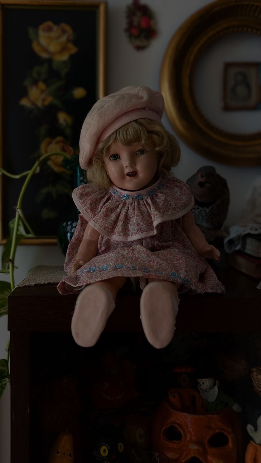 Vintage 1930 composite shirley temple doll