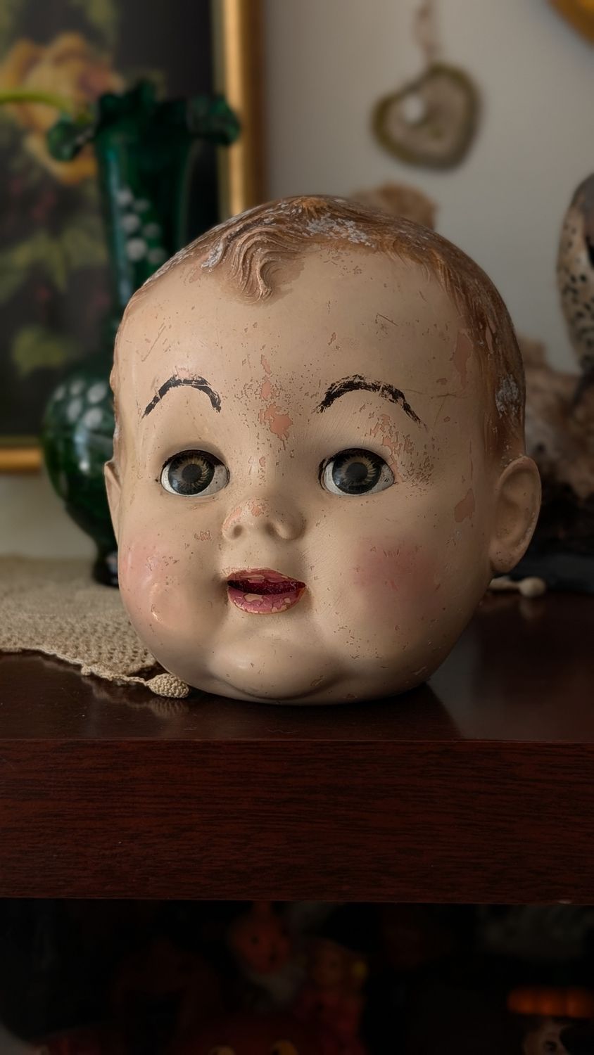 Antique composite doll head