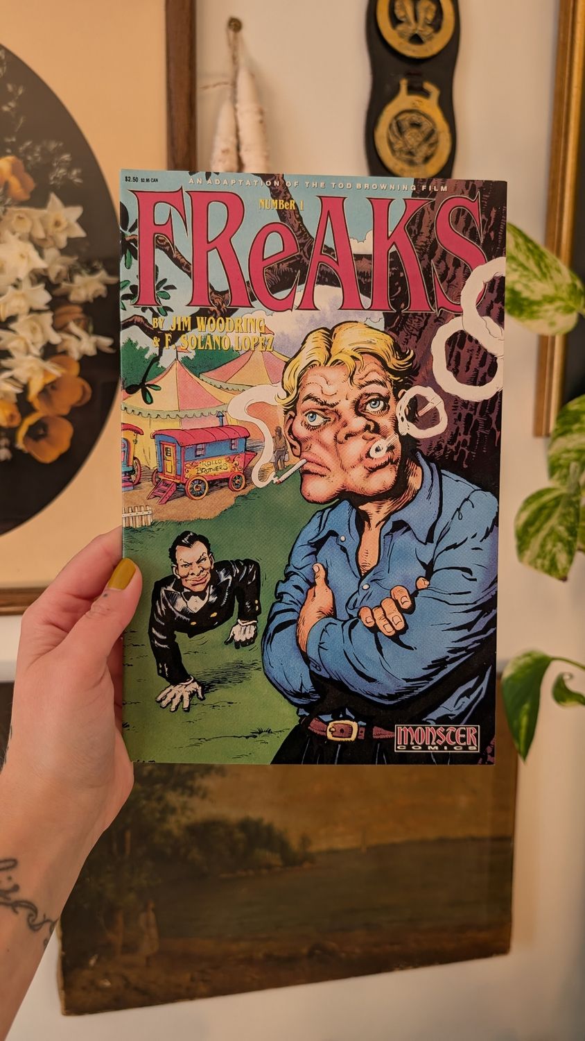 Freaks # 1 - 1992 Monster Comics - Adaptation movie Tod Browning