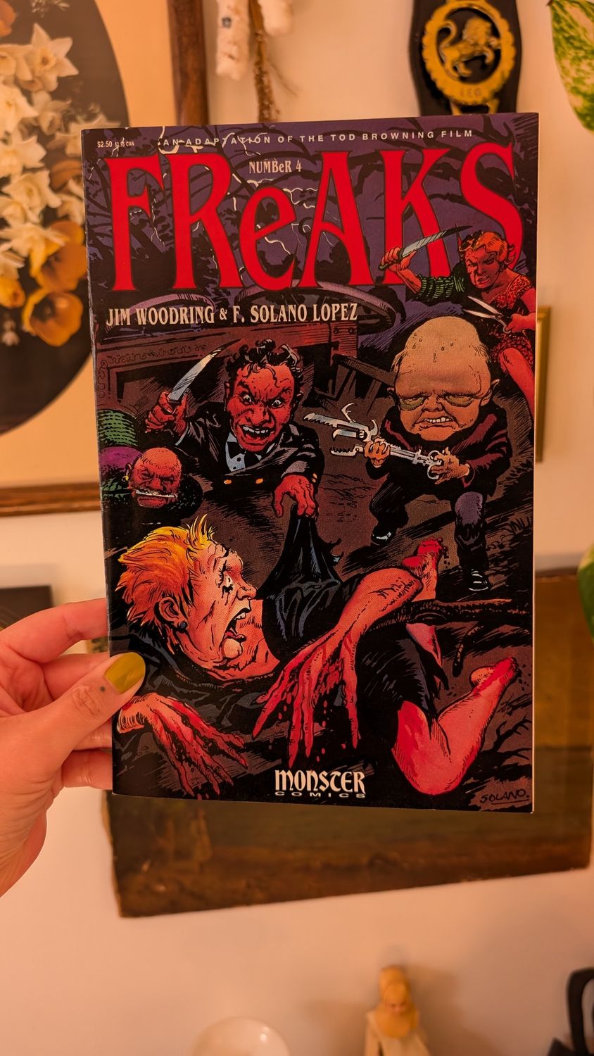 Freaks # 4 - 1992 Monster Comics - Adaptation movie Tod Browning