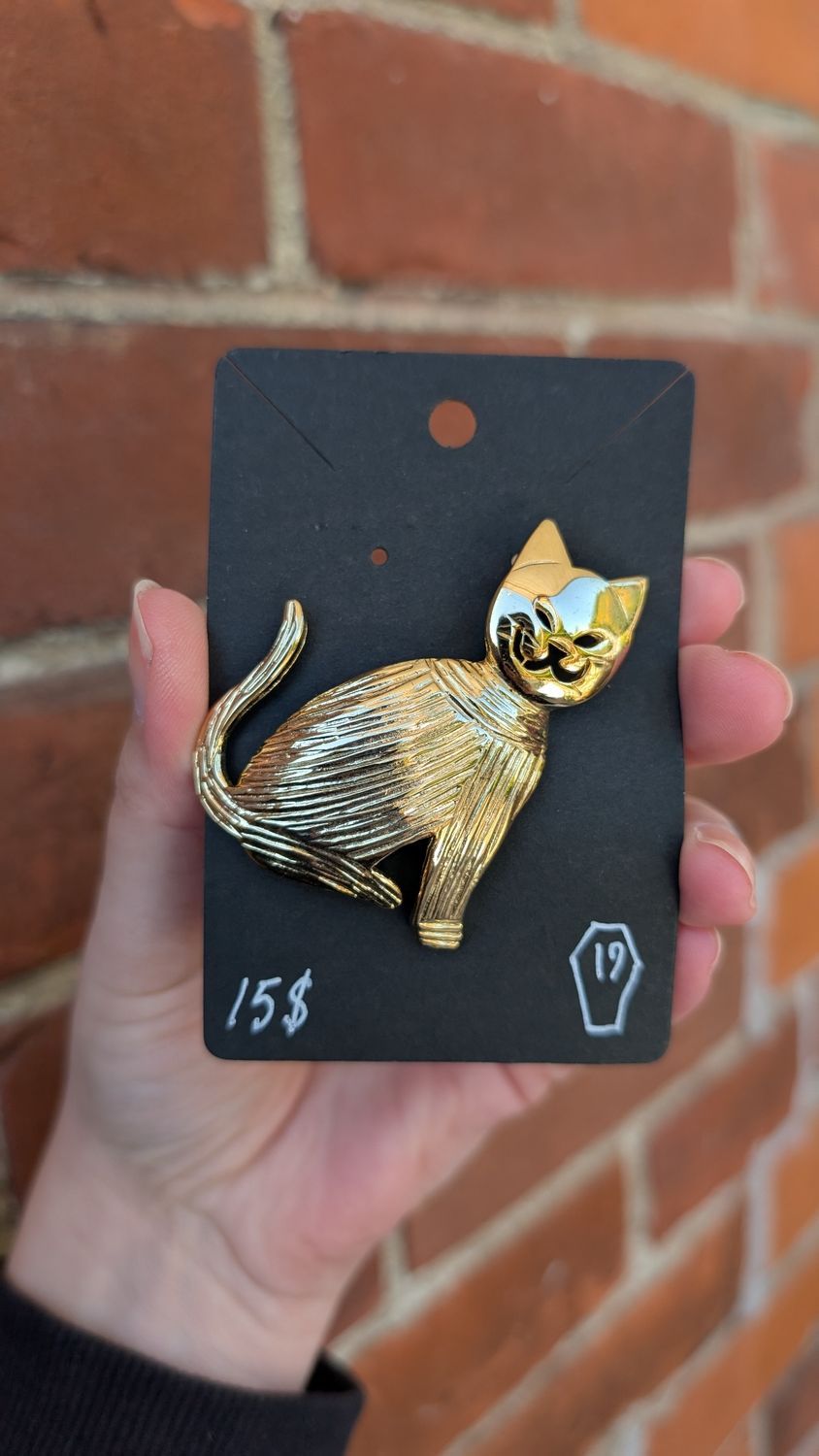 Cat brooch