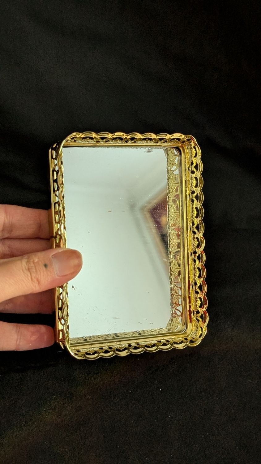 Small mirror tray 4x2&quot;