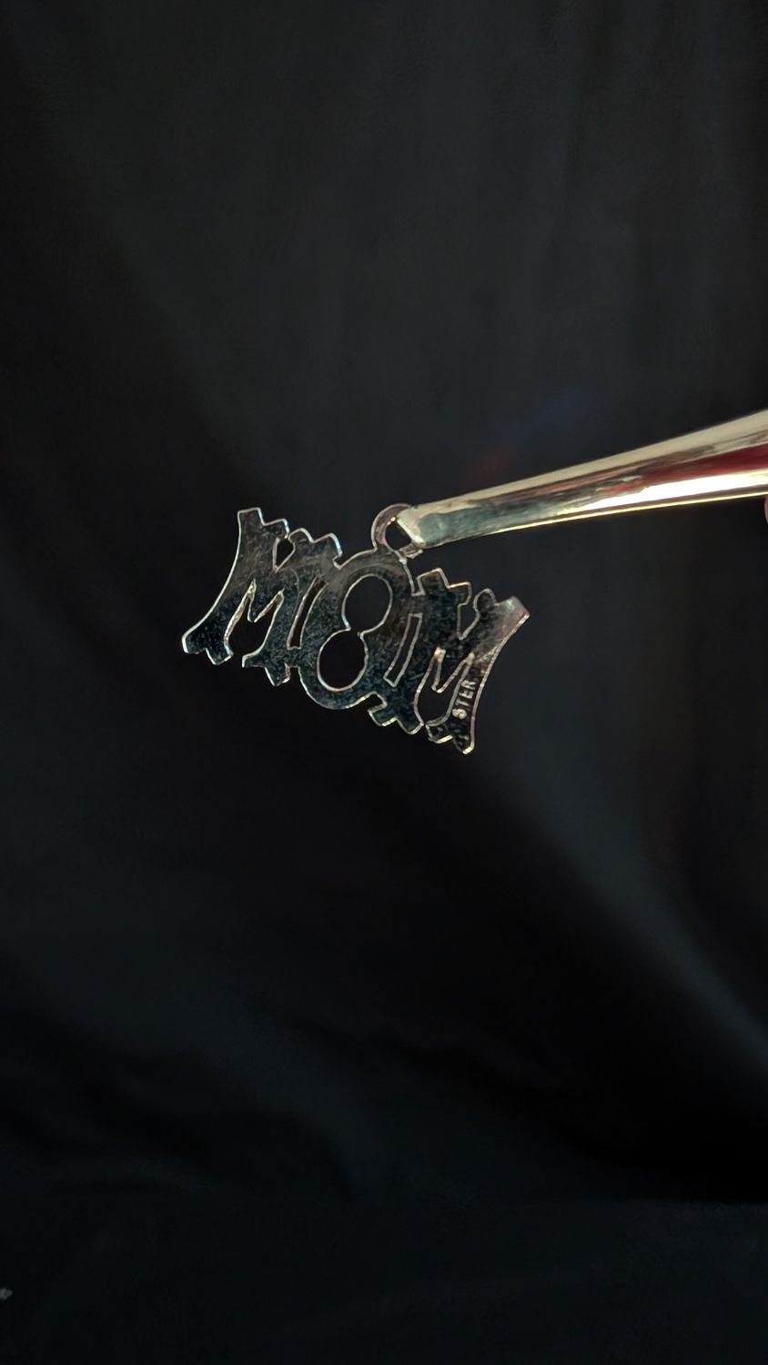 Sterling silver mom pendant