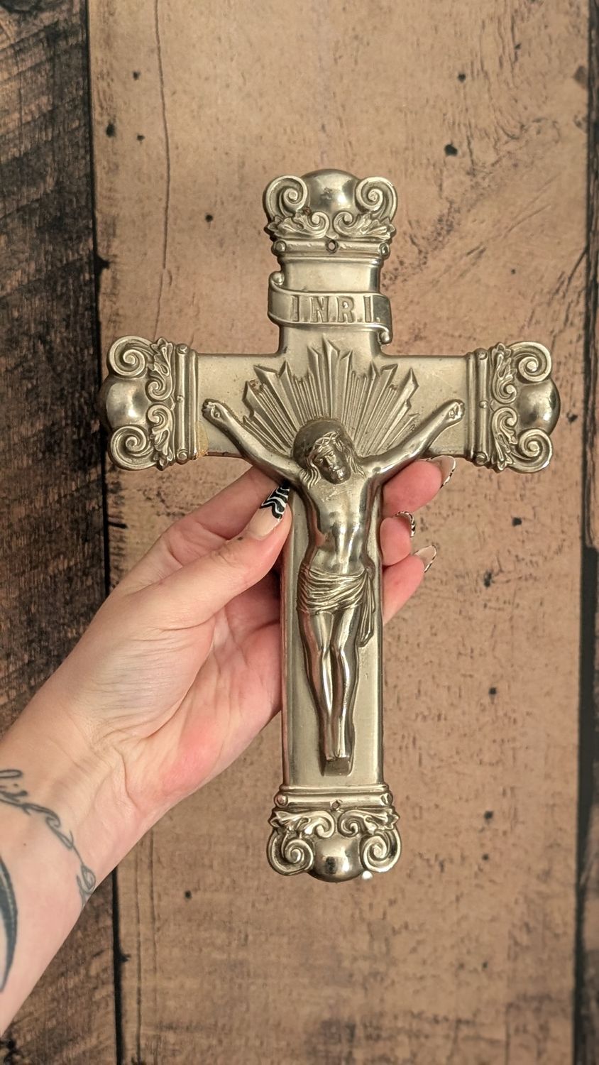 Vintage coffin crucifix