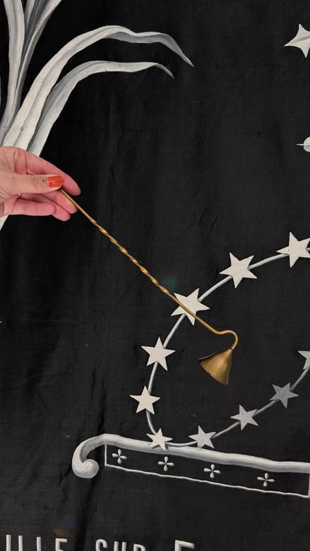 Brass candle snuffer