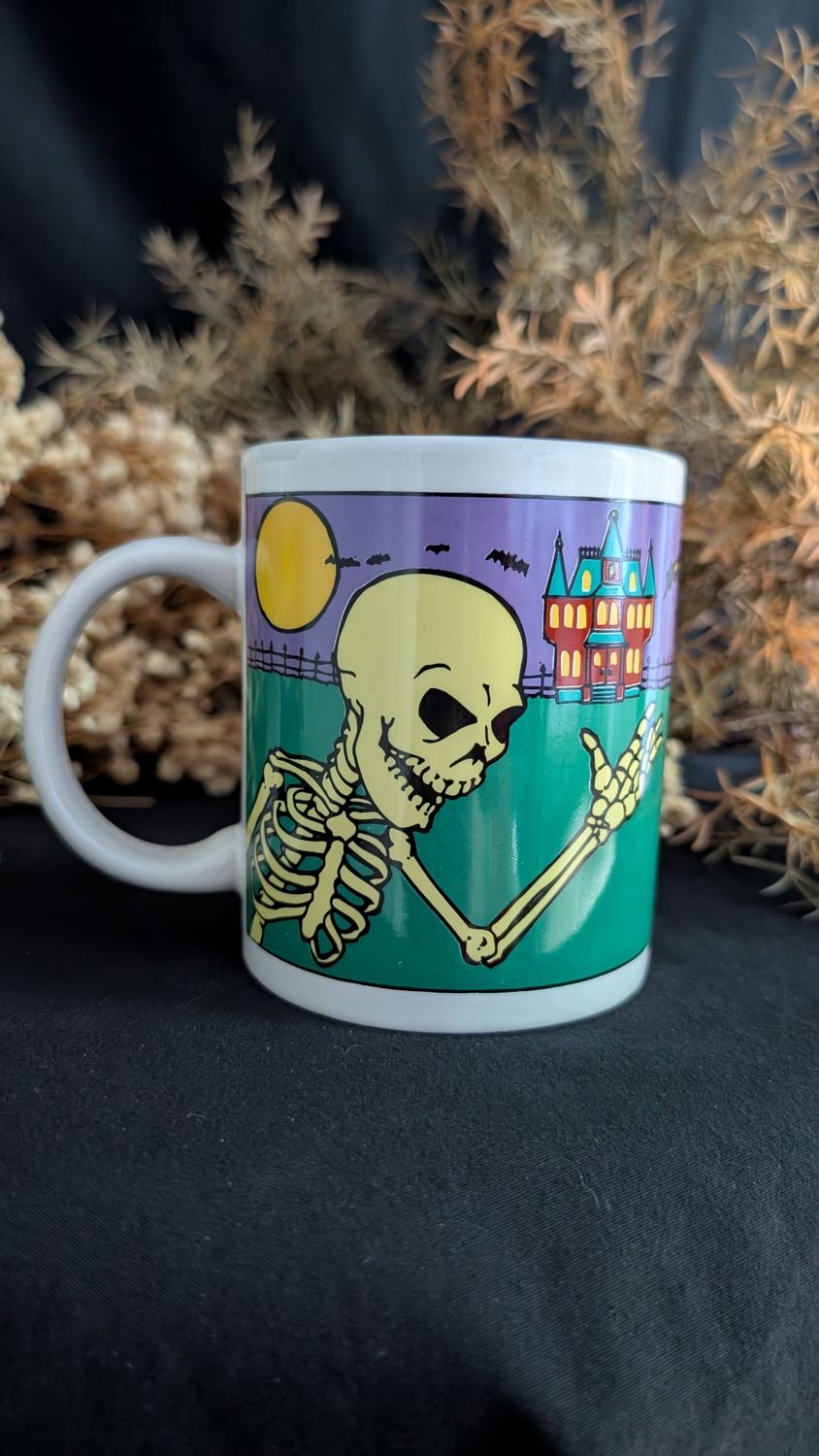 Set of 4 halloween mugs - vintage 1980&#39;s