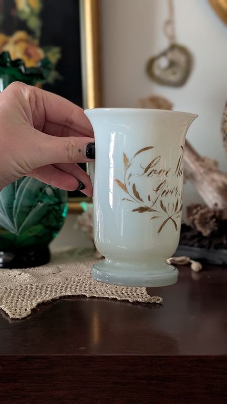 Bristol opaline mug 1840 love the giver