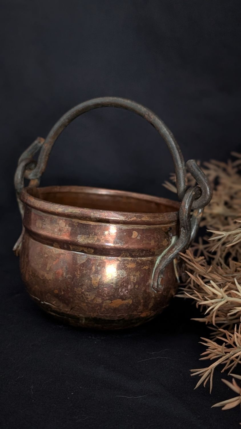 Copper witch cauldron