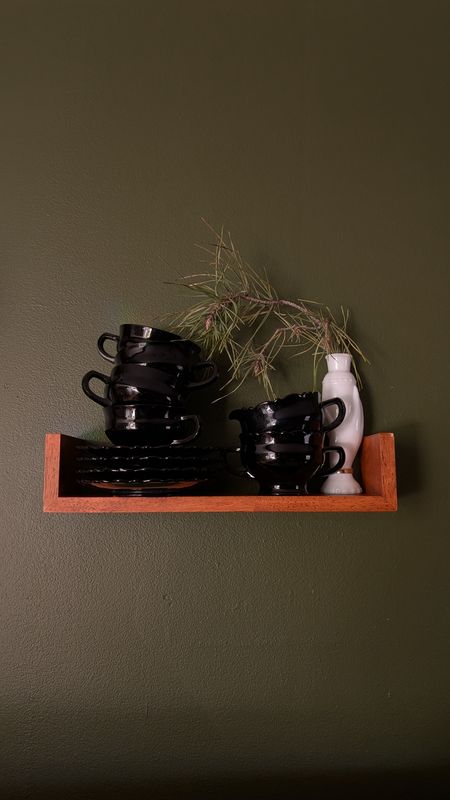 USA vintage 1940s black glass amethyst tea set sugar bowl creamer cream L.E. Smith glass company