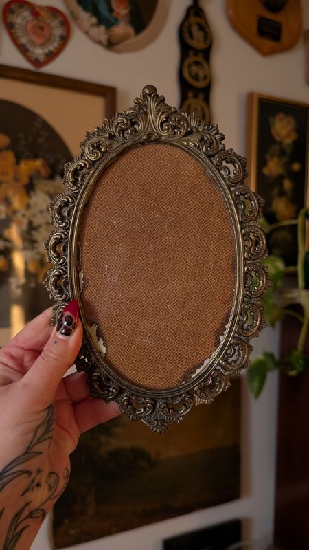 Medium size with glass italy ornate frame