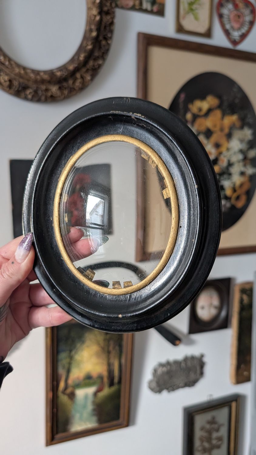 Antique domed frame - wood victorian era