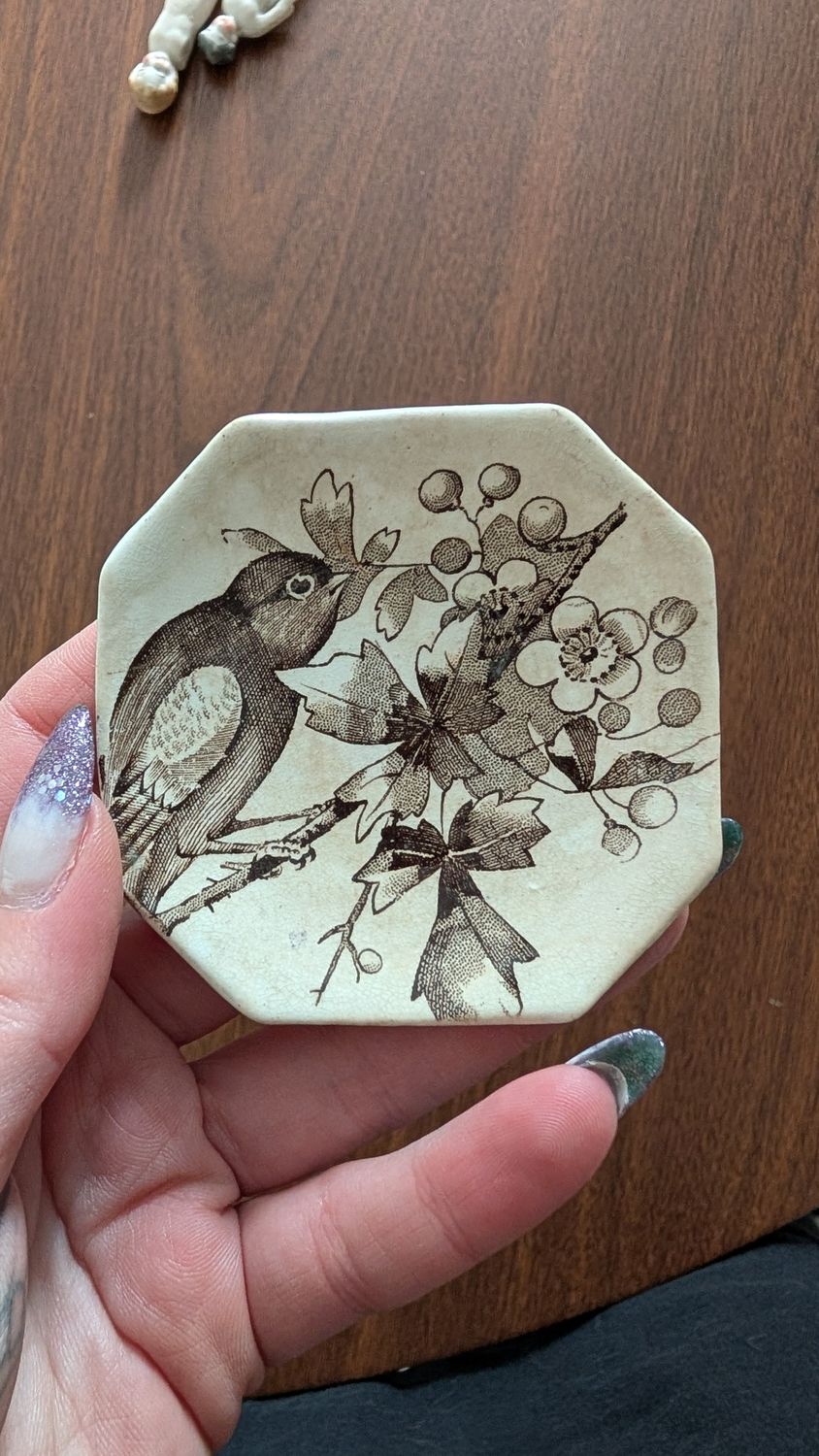 Miniature bird plate