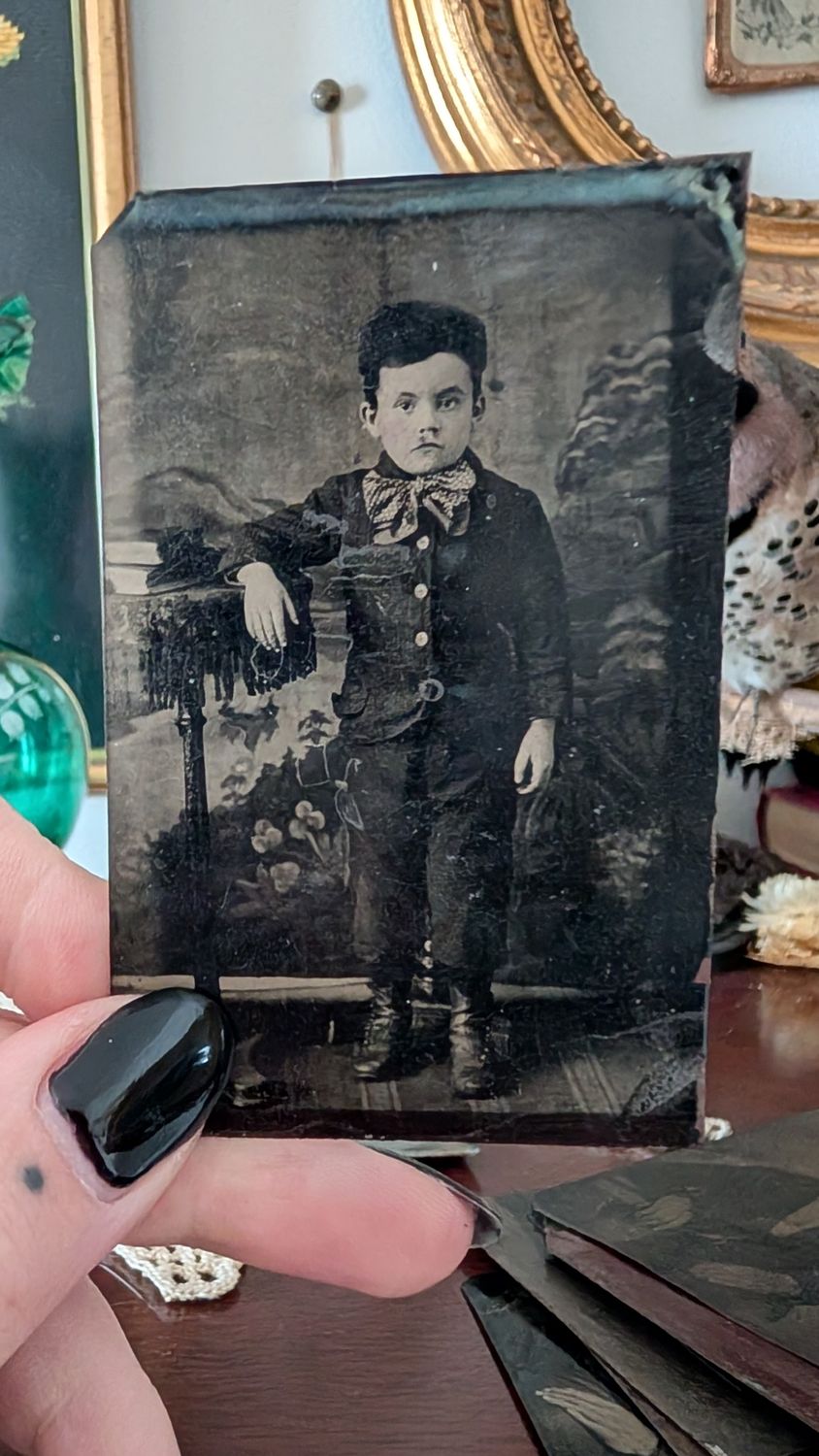 Tintype 10 little boy
