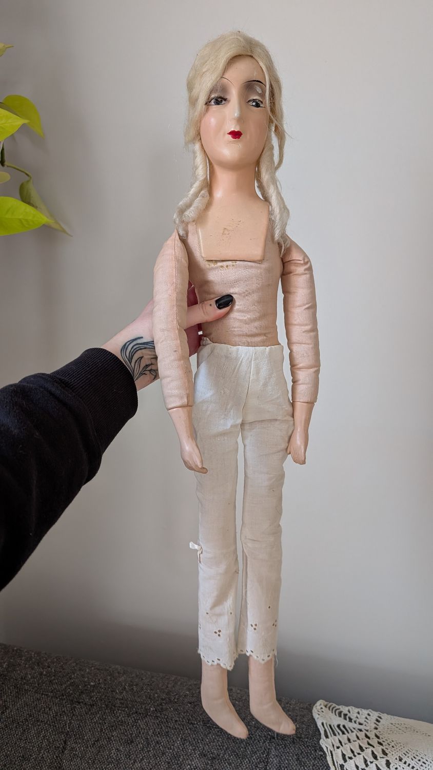 Art deco boudoir bed doll 1920s