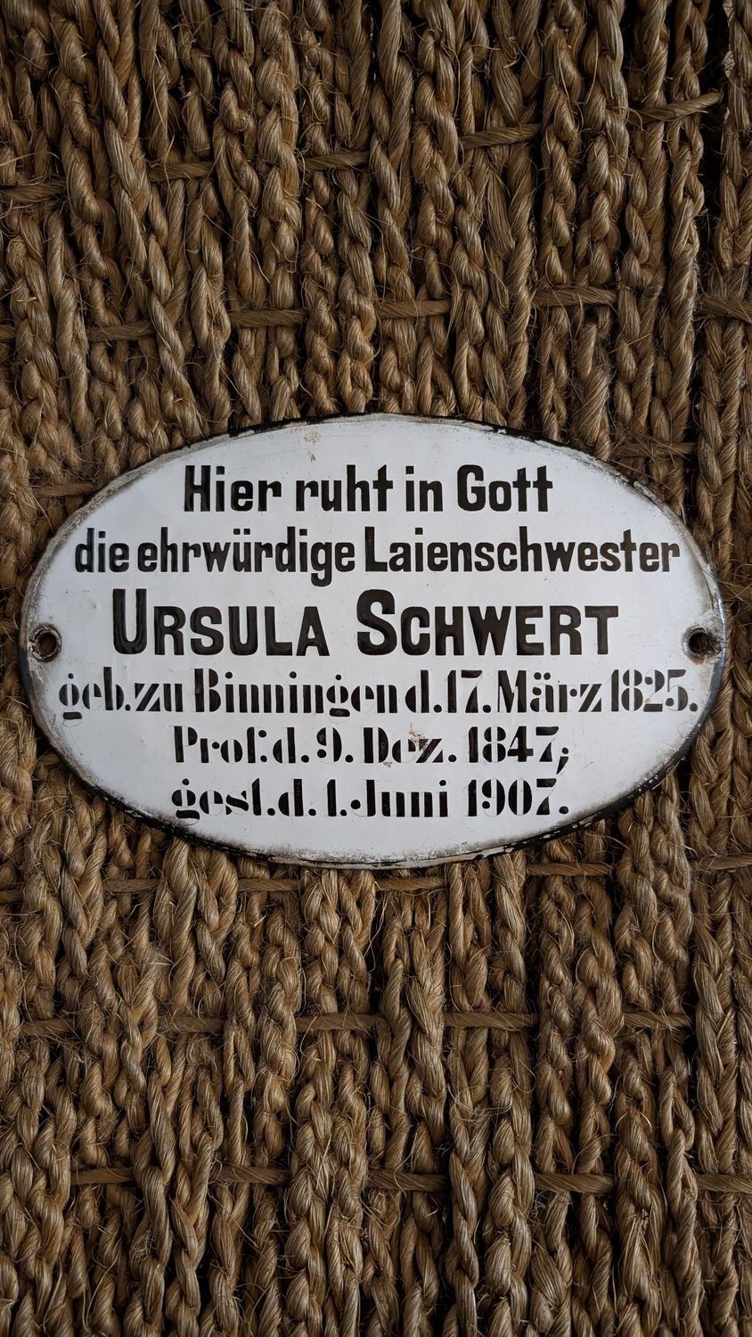 German enamel teacher funeral plaque
