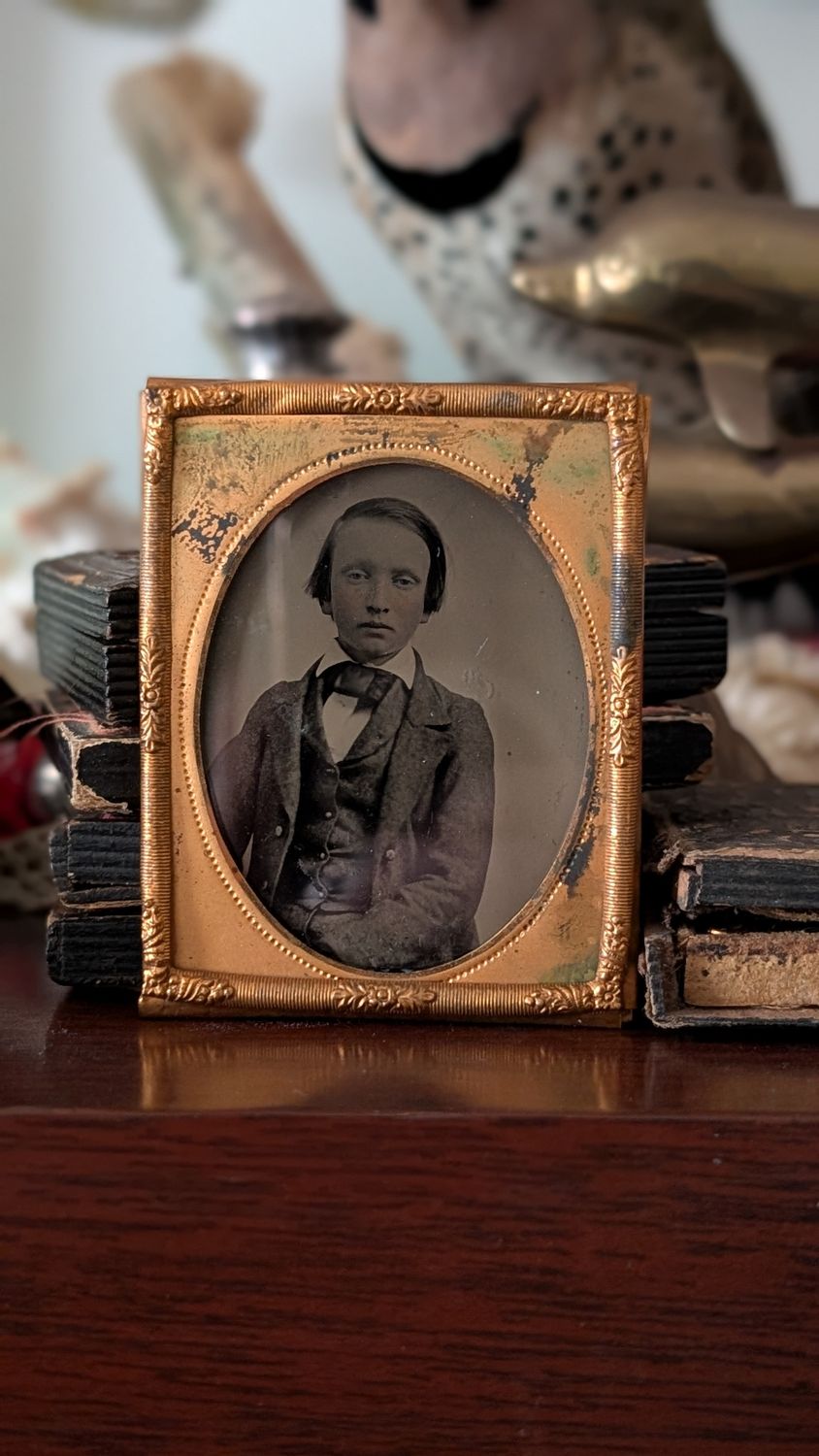 Tintype boy with frame