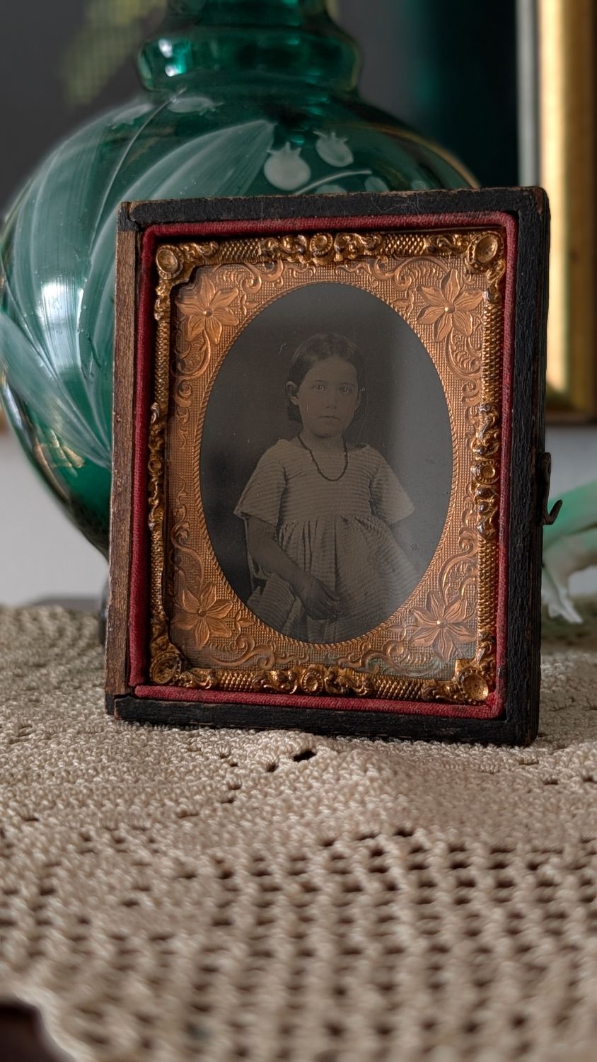 Young girl tintype