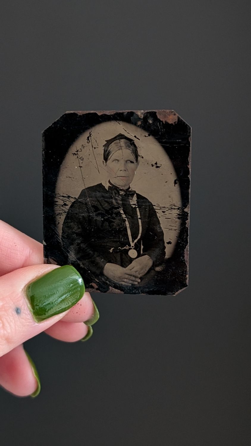 Old woman tintype