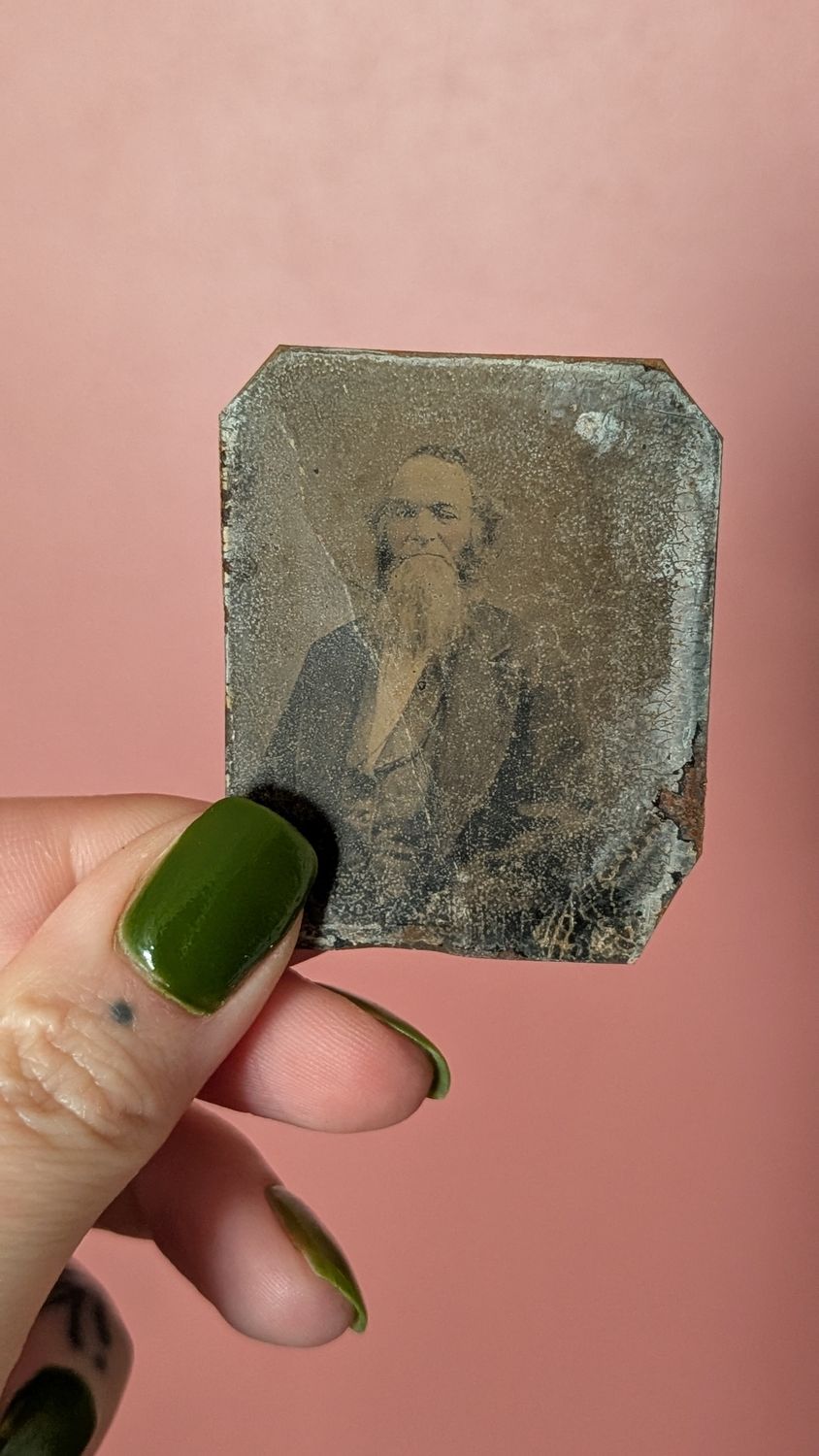 Man with beard tintype