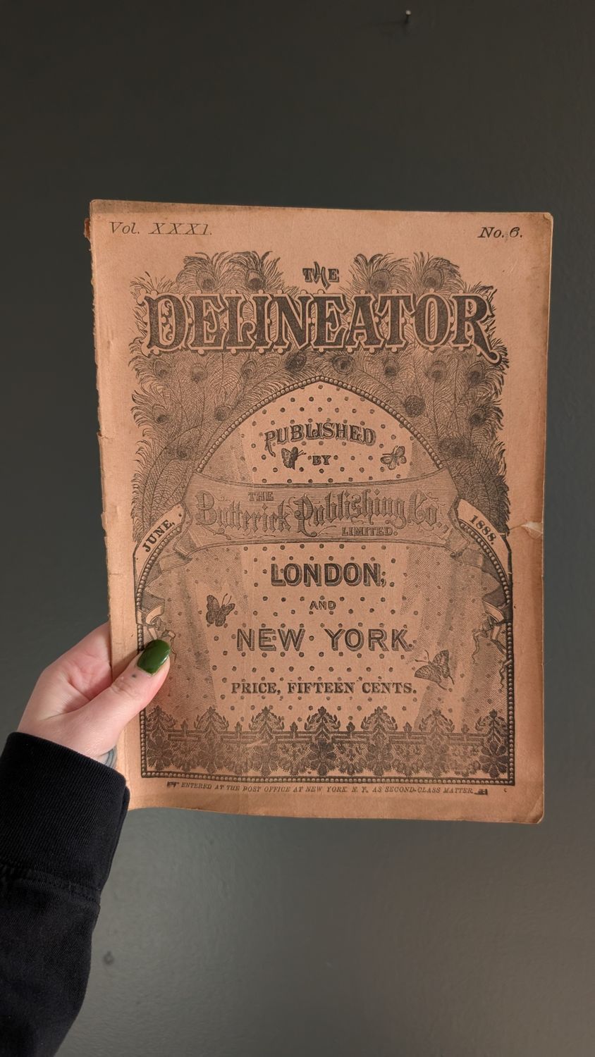 Antique victorian fashion catalogue 1888