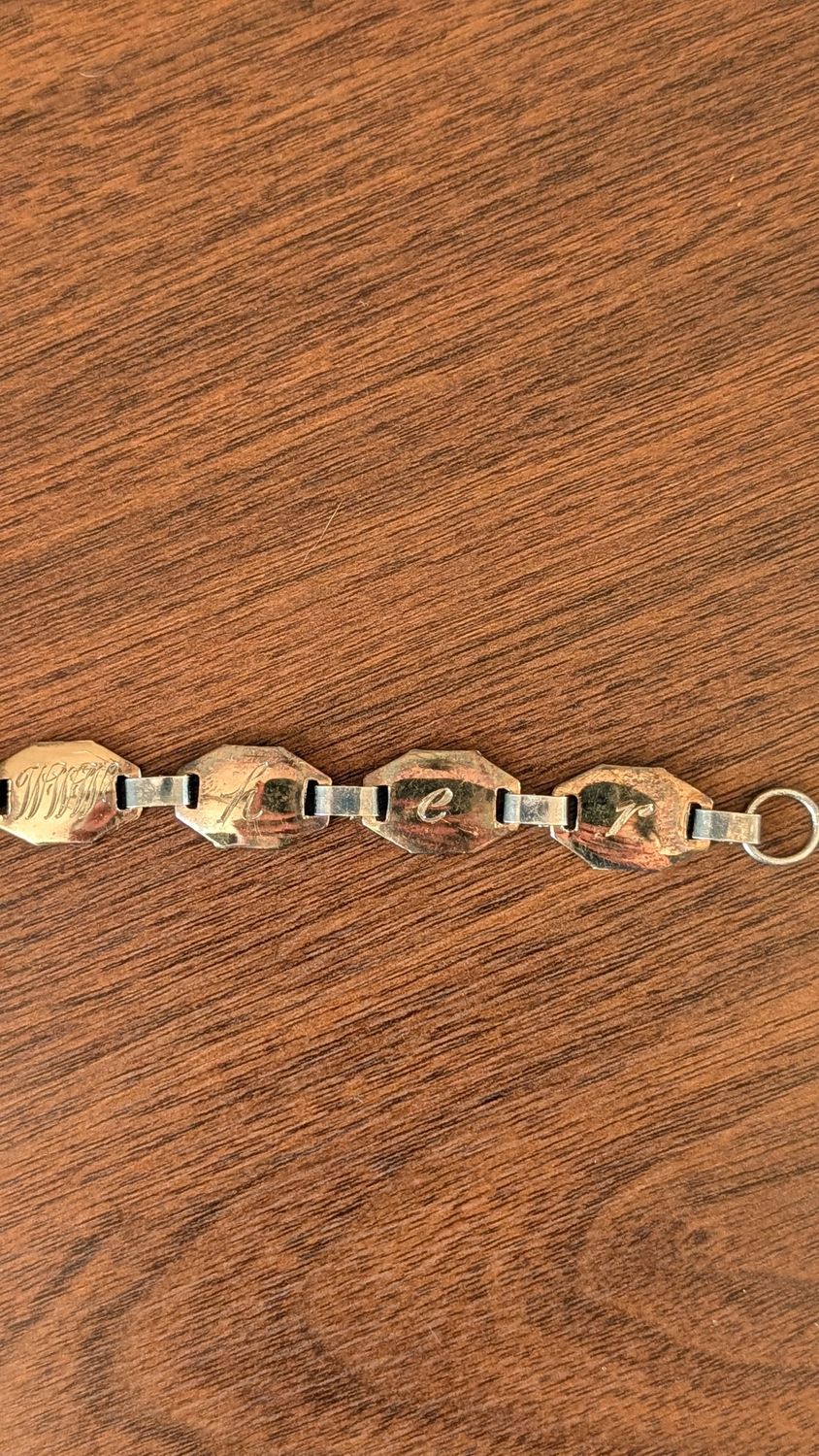 "MOTHER" bracelet with initials