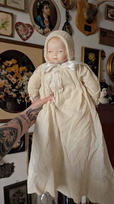 Porcelain baby doll grace putnam baby lo bisque repro