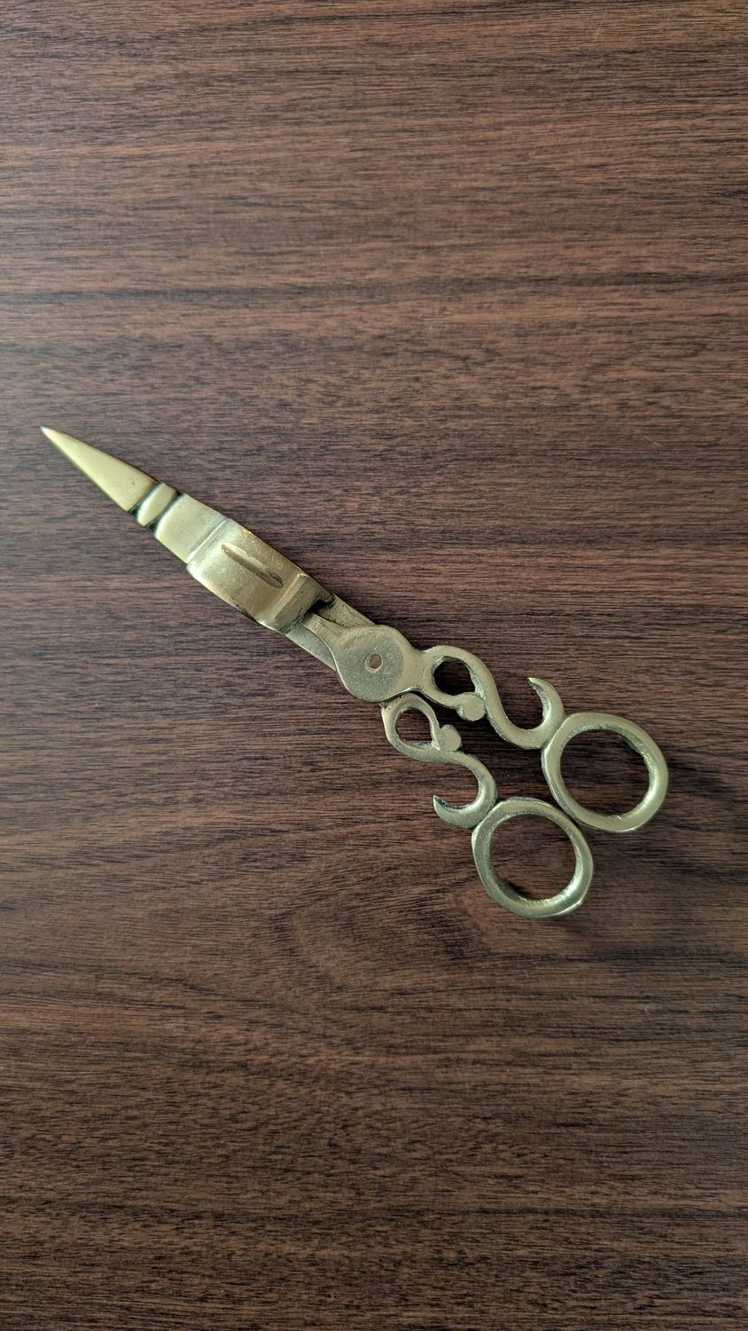 Wick trimmer candle snuffer brass