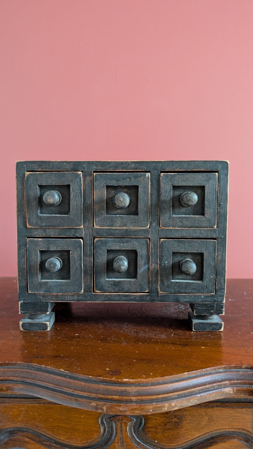 Apothecary drawer cabinet antique primitive