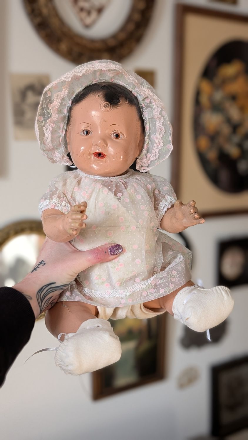 Large vintage baby doll