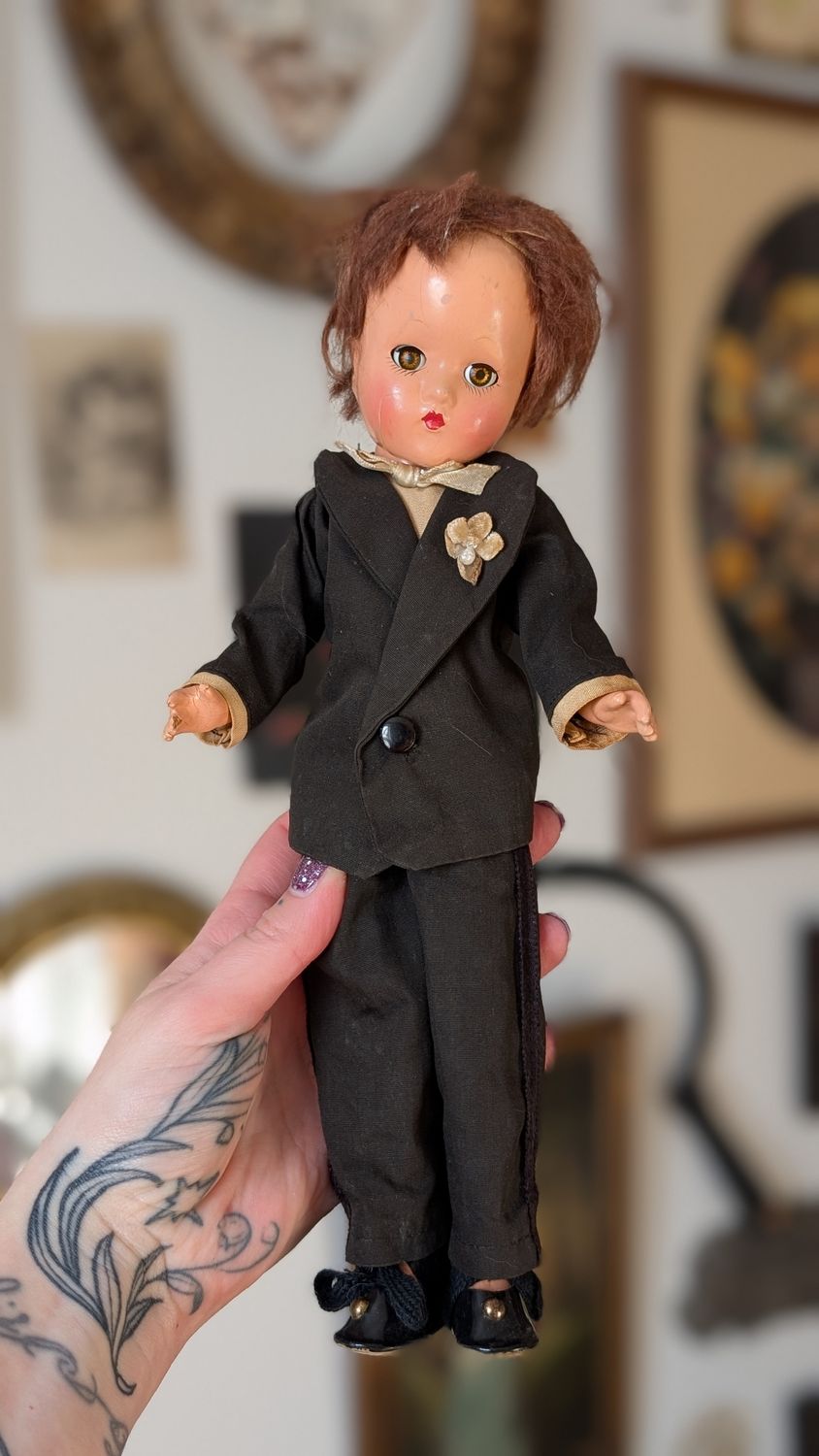 Groom vintage doll