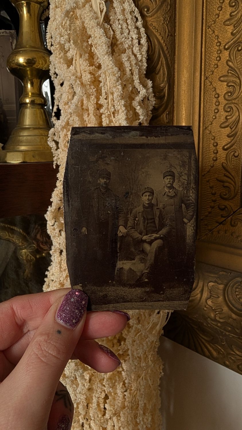 Tintype of three man